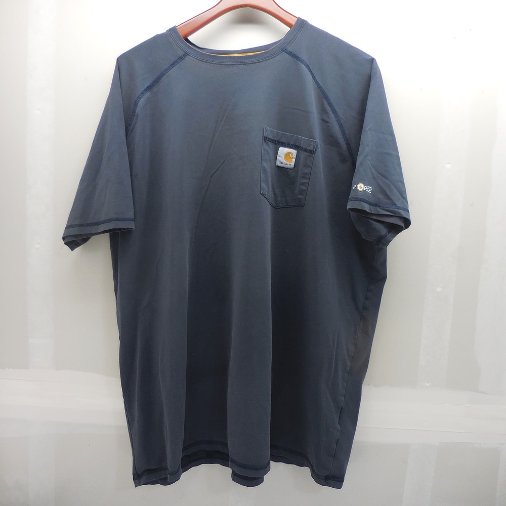 Carhartt Force Relaxed Fit Pocket T-Shirt Mens 2XL Tall Gray Short Sleeve Tee